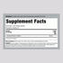 Image of the Supplement Facts panel for L Carnosine tablets, showing a dosage of 500 mg per serving.