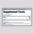 Supplement Facts for Malic Acid 800 mg, 100 Capsules, listing ingredients and nutritional details.