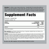 Supplement Facts panel for PIP Kids Melatonin 1 mg, 120 Tablets.