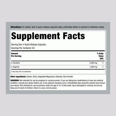 Nitric Oxide Max, 240 Capsules