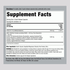 Detailed view of the Supplement Facts panel for NAD Collagen Resveratrol 70 Capsules.