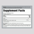 Image of Carlyle BCAA 2000 mg 400 Capsules Supplement Facts panel.