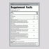 Supplement Facts panel for Organic Greens Powder, 1.1 lbs, 100 servings.