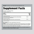 Supplement Facts panel for Beef Organs For Women, detailing key nutritional information and ingredient specifics for consumers.