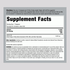 Supplement Facts panel showing details for Horbaach Salmon Oil 64 oz For Dogs.