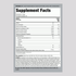 Supplement Facts panel for FL Amino Boost - Fruit Punch 480 g, detailing nutritional information and ingredients included.