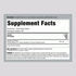 Supplement Facts for Horbaach Damiana Leaves, 750 mg, 200 Capsules, displayed on the label.