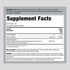 Supplement Facts label for Collagen Biotin Hyaluronic Liquid, 2 fl oz.