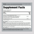 Image of the Supplement Facts panel for Calm Caps Capsules, showing ingredient information for a total of 180 capsules.