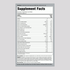 Supplement Facts panel for Hair, Skin & Nails with 165 Softgels.