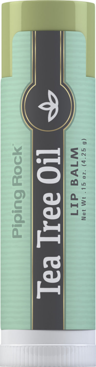 Tea Tree Oil Lip Balm 4.25 g tube for soothing and moisturizing lips.