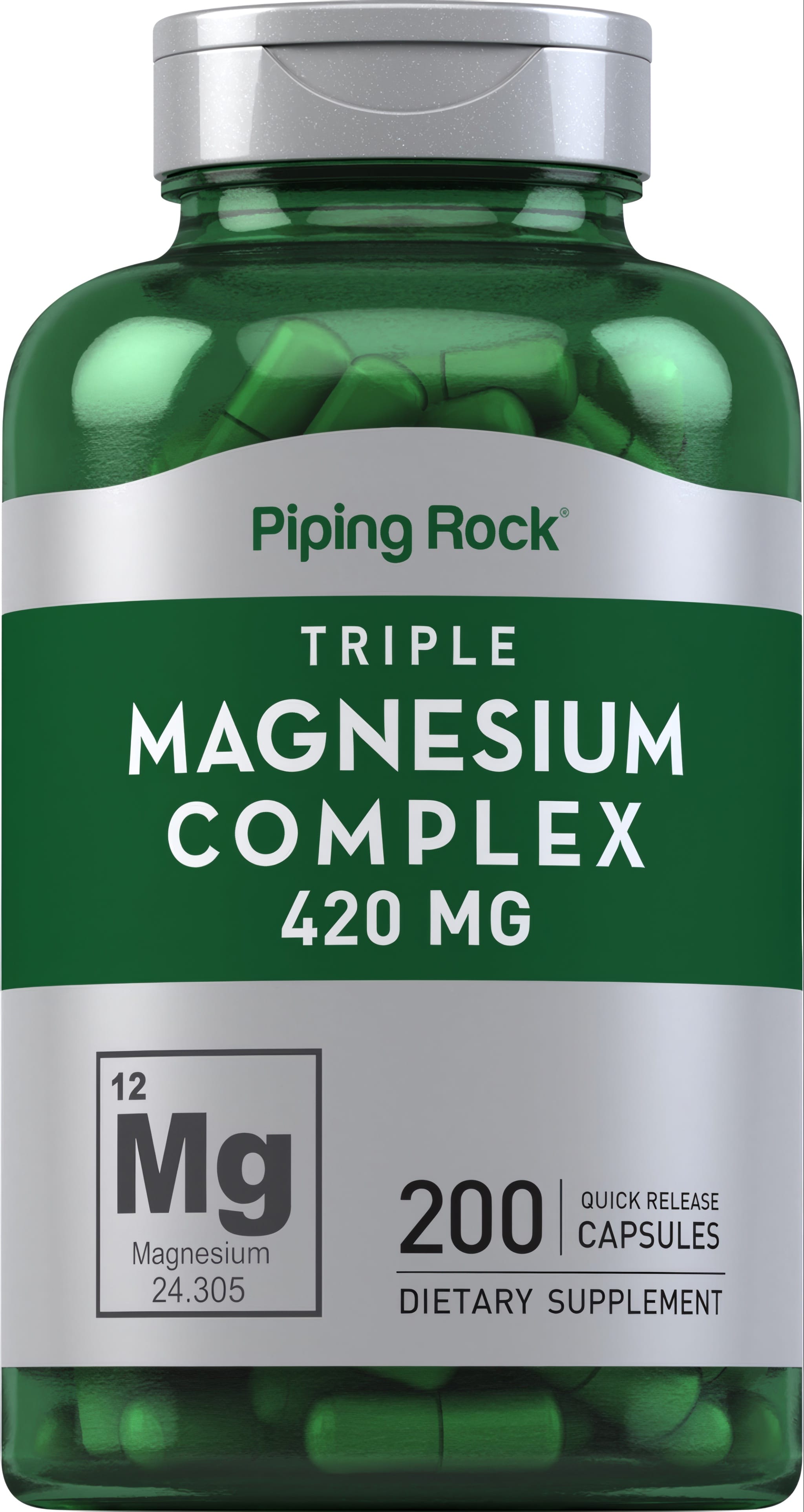 Triple Magnesium Complex, 420 mg, 200 Quick Release Capsules