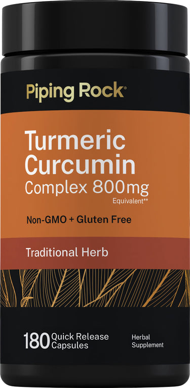 Turmeric Curcumin Complex, 800 mg, 180 Quick Release Capsules