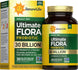 Ultimate Flora 50+ Probiotic 30 Billion, 30 Delayed Release Vegan Caps