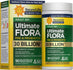 RenewLife Ultimate Flora Adult 50+ Pre & Probiotic with 30 Billion CFU in 90 delayed-release vegan capsules, NON GMO.