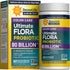 RenewLife Ultimate Flora Colon Care Probiotic with 80 Billion CFU, 60 vegan delayed release capsules.