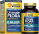 Ultimate FLORA Probiotic with 65 billion CFU and 30 vegan delayed release capsules.