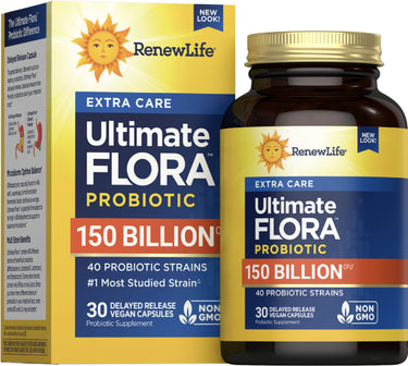 Ultimate Flora Extra Care Probiotic 150 Billion, 30 Delayed Release Vegan Caps