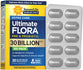 RenewLife Ultimate FLORA PRE & PROBIOTIC Extra Care, 30 Billion CFU, with 30 delayed release vegan capsules in blister pack.