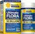 Ultimate FLORA PRE & PROBIOTIC Extra Care 50 Billion CFU in 90 vegan capsules with 31 probiotic strains, delayed release.
