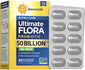 RenewLife Ultimate FLORA Probiotic Extra Care 50 Billion CFU 60 Vegan Capsules, delayed release, with blister pack.