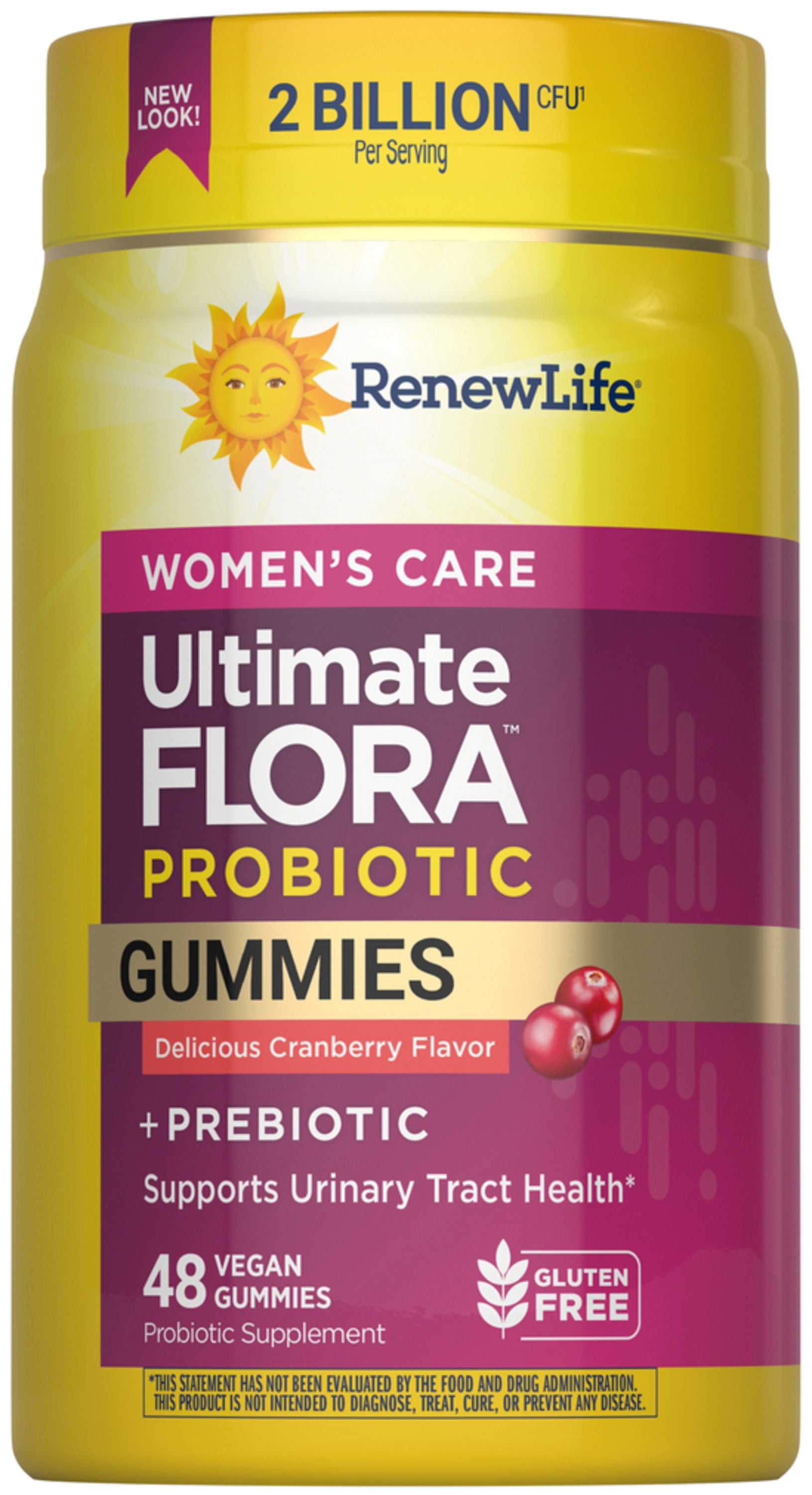 Ultimate Flora Women's Care Probiotic Gummies, 48 Vegan Gummies