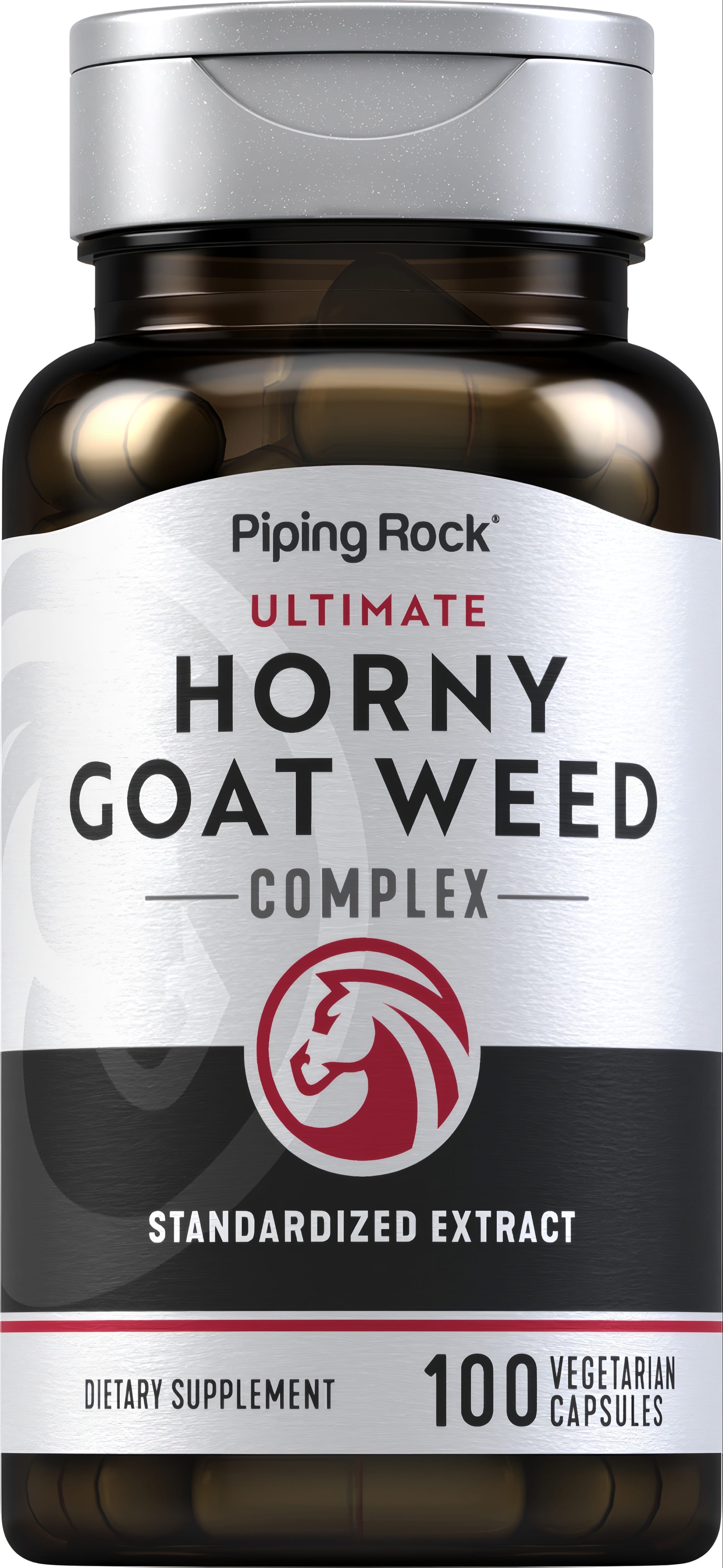 ULTIMATE Horny Goat Weed COMPLEX Standardized Extract Dietary Supplement with 100 Vegetarian Capsules.