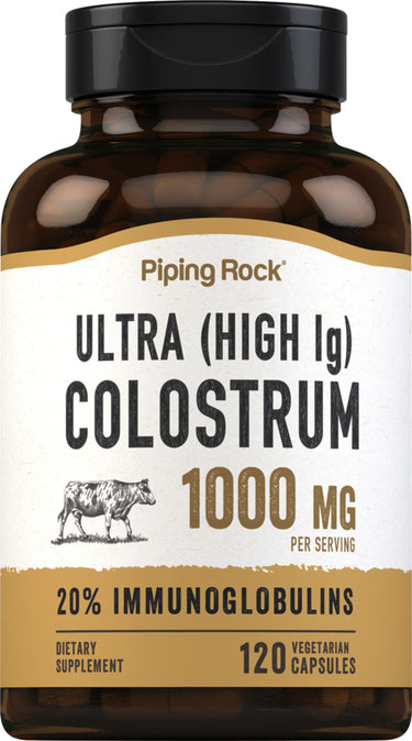 Ultra Colostrum (High IG), 1000 mg (per serving), 120 Vegetarian Capsules