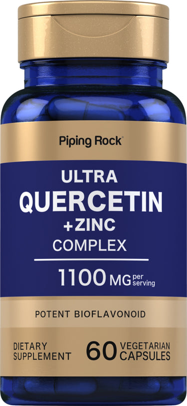 Ultra Quercetin plus Zinc Complex, 1100 mg (per serving), 60 Vegetarian Capsules