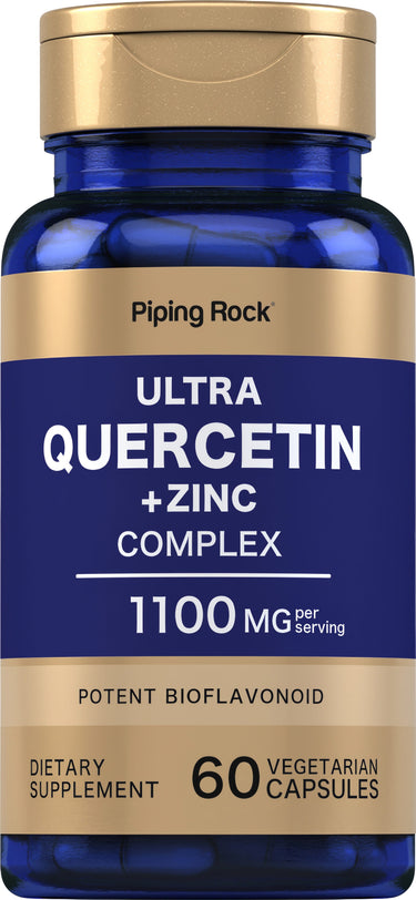 Ultra Quercetin Plus Zinc Complex, 1100 mg (per serving), 60 Vegetarian Capsules
