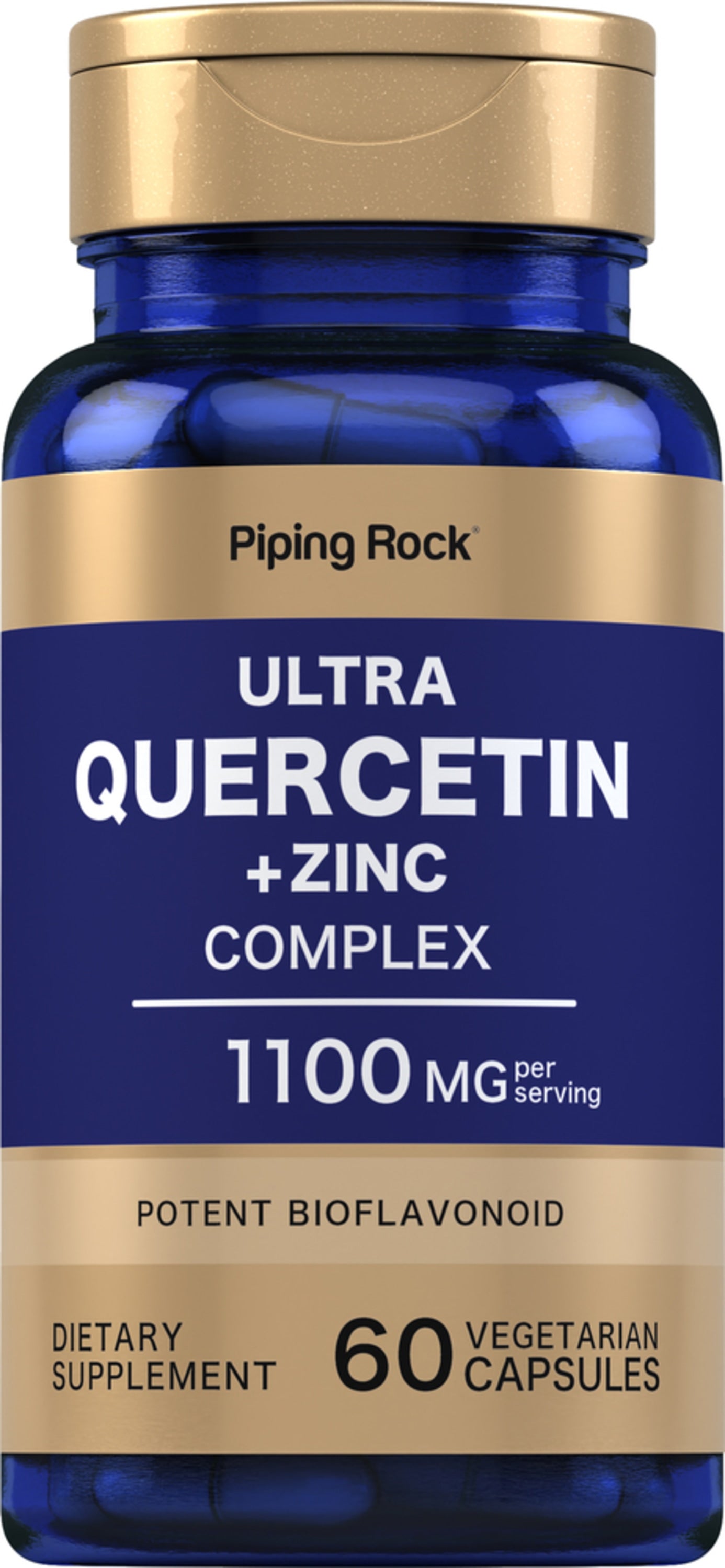 Ultra Quercetin Plus Zinc Complex, 1100 mg (per serving), 60 Vegetarian Capsules