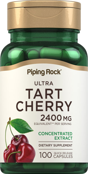 Ultra Tart Cherry, 2400 mg (per serving), 100 Quick Release Capsules