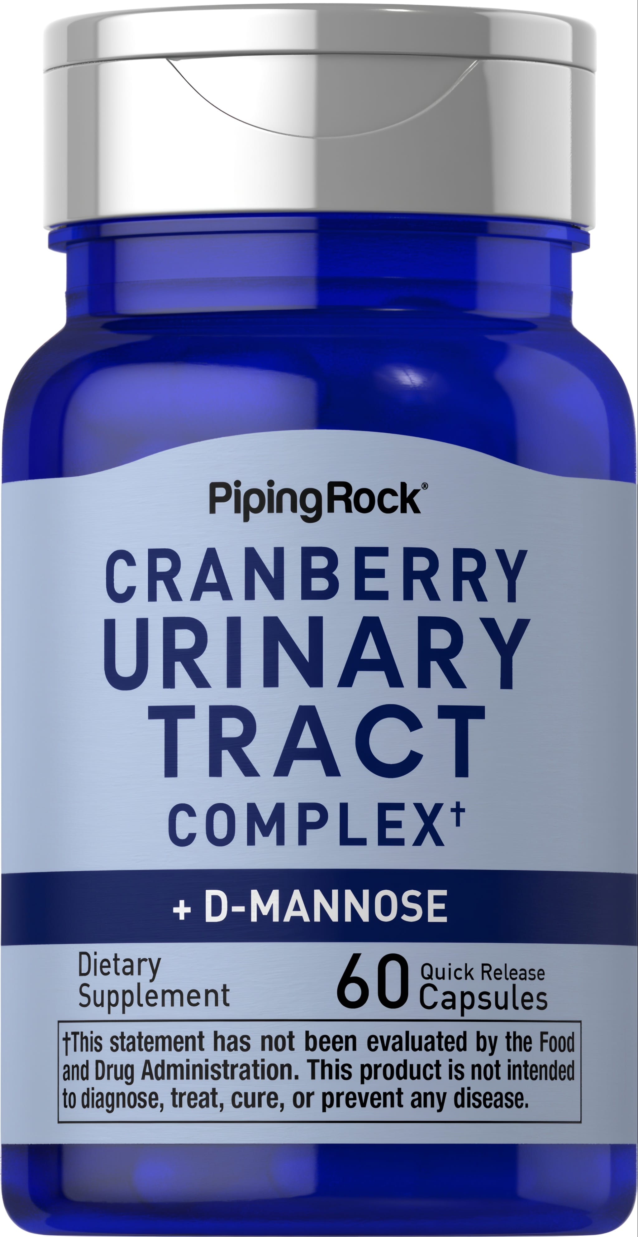 Cranberry Urinary Tract Complex with D-Mannose, 60 Quick Release Capsules, dietary supplement.