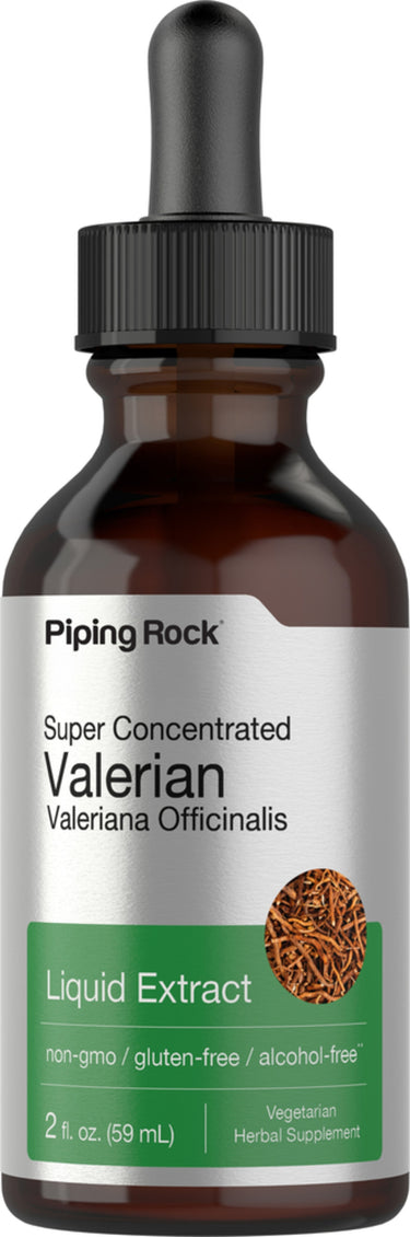 Valerian Root Liquid Extract Alcohol Free, 2 fl oz (59 mL) Dropper Bottle