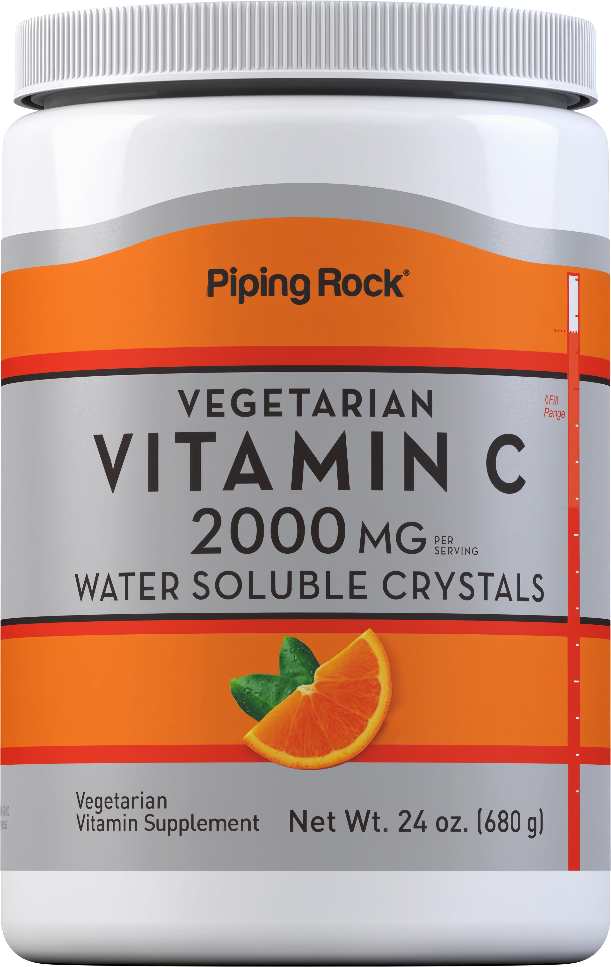 Vitamin C Powder, 2000 mg (per serving), 24 oz (680 g) Bottle