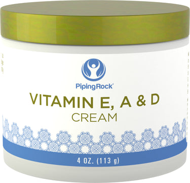 Vitamin E, A & D Cream, 4 oz (113 g) Jar