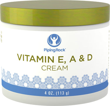 Vitamin E, A & D Cream, 4 oz (113 g) Jar