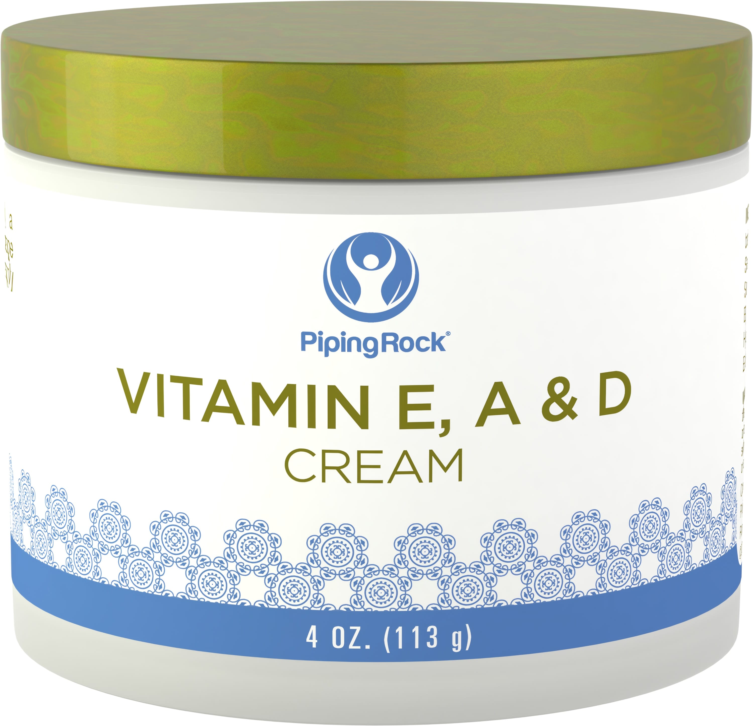 Vitamin E, A & D Cream, 4 oz (113 g) Jar
