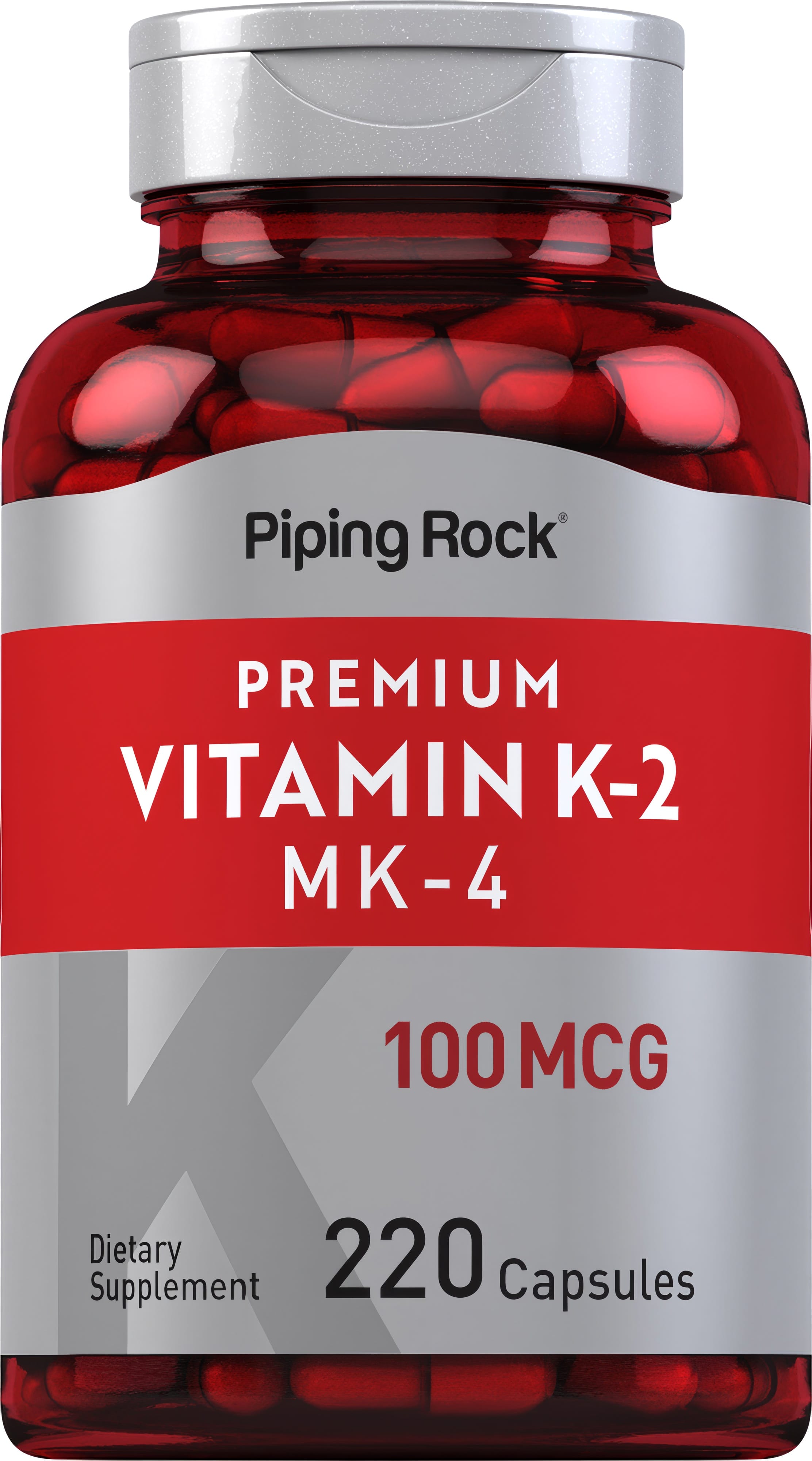Vitamin K-2 with MK-4, 100 mcg, 220 Capsules