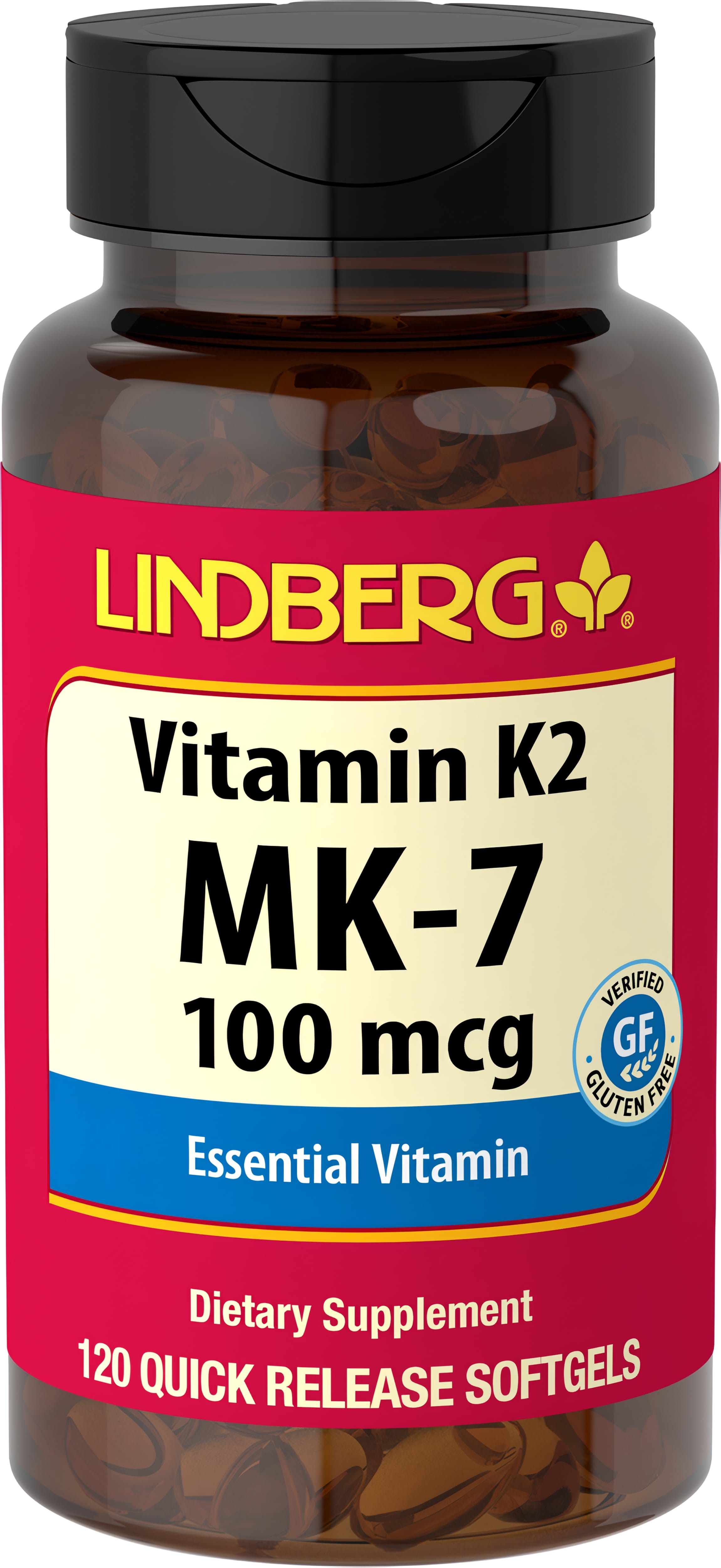 Vitamin K2 MK-7, 100 mcg, 120 Quick Release Softgels