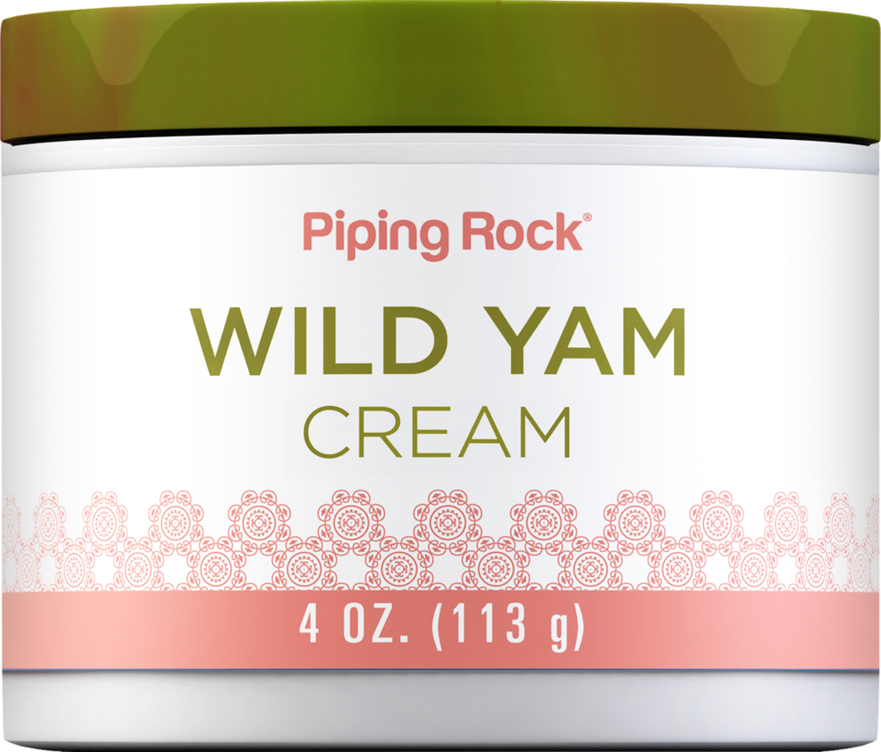 Wild Yam Cream product in a 4 oz (113 g) container, suitable for skincare and natural moisturizing needs.