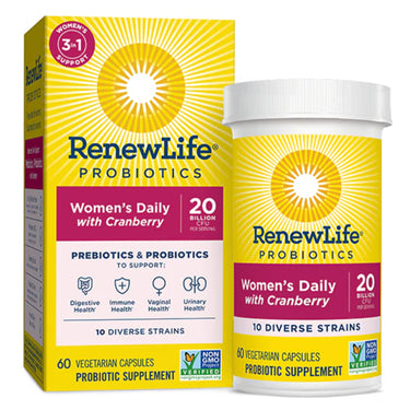 Women's Daily 3-in-1 Prebiotics & Probiotics, 60 Delayed Release Vegan Caps