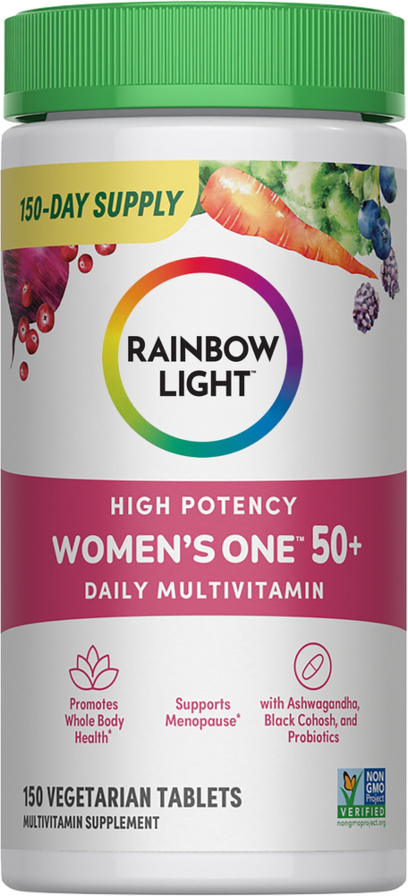 Women's One 50+ plus Real Food Nutrients, 150 Vegetarian Caplets