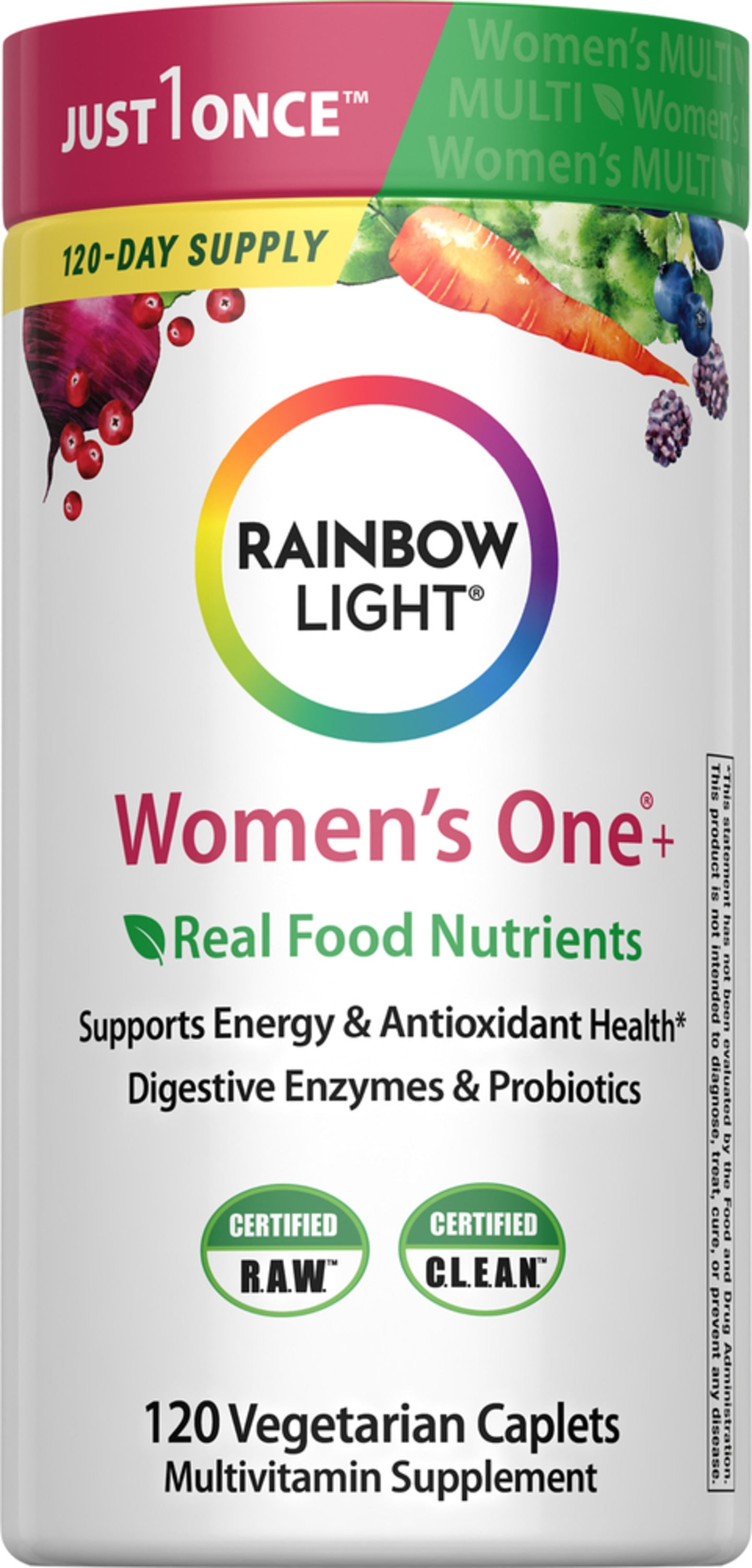 Women's One + Real Food Nutrients, 120 Vegetarian Caplets