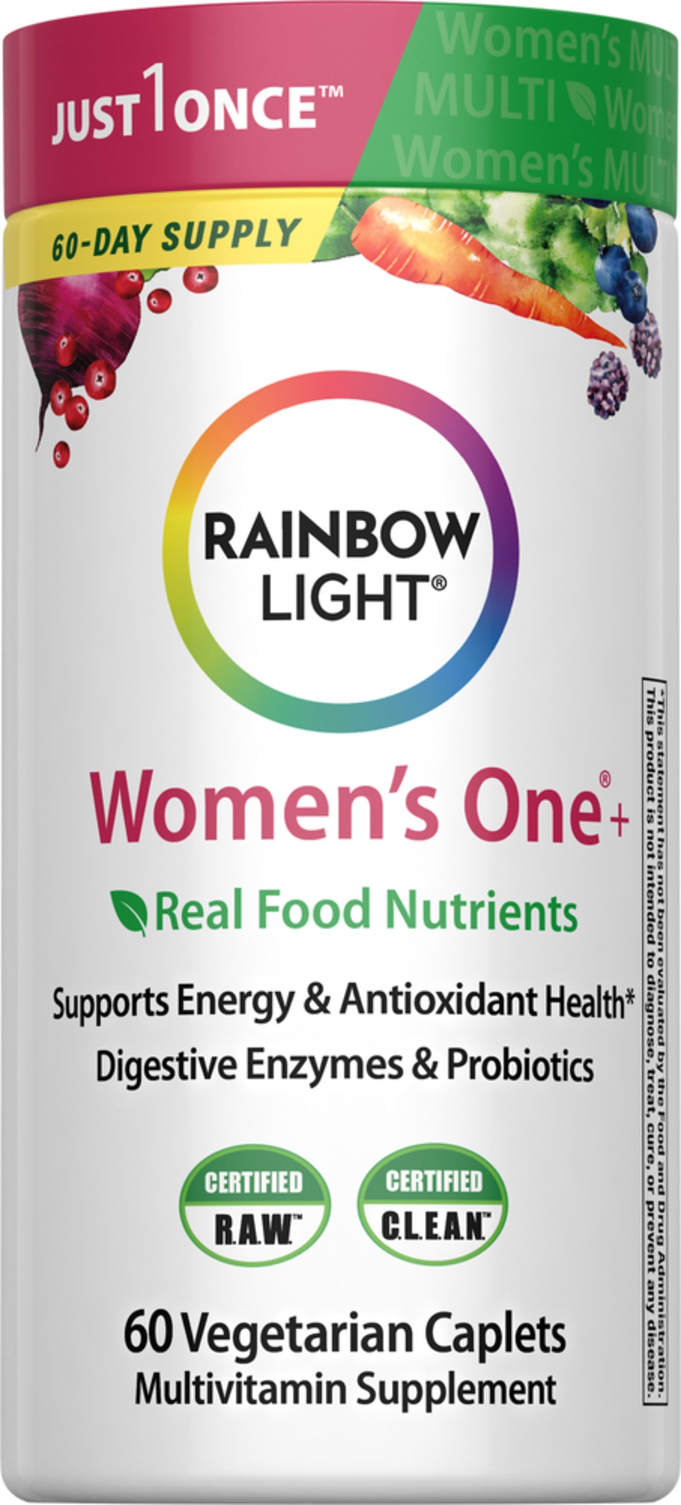 Women's One + Real Food Nutrients, 60 Vegetarian Caplets