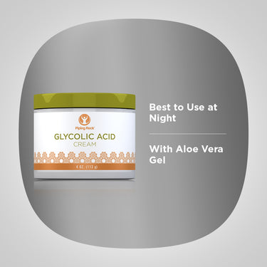 Product highlights graphic stating it is best to use at night with Aloe Vera Gel for added benefits.