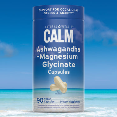 CALM Ashwagandha Magnesium Glycinate, 90 Vegetarian Capsules