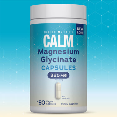 CALM Magnesium Glycinate, 325 mg (per serving), 180 Vegan Capsules
