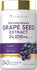 Grape Seed Extract supplement, 24,000 MG equivalent per serving, with 240 quick-release capsules.