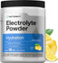 Horbäach Electrolyte Powder in lemon flavor, 16 oz jar, keto-friendly for hydration.
